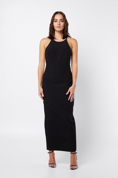 Mossman Agenda Midi Dress - Black