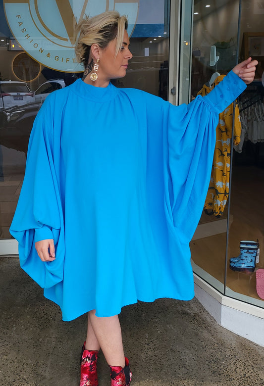 Gaga Dress - Hydra Blue