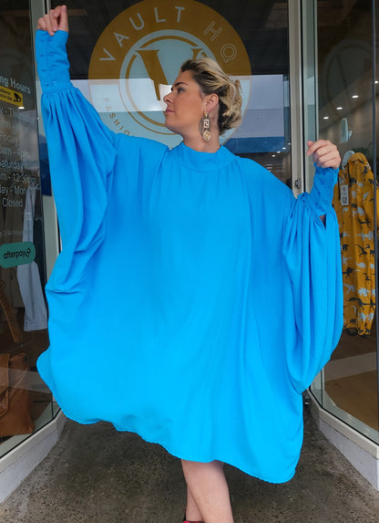 Gaga Dress - Hydra Blue