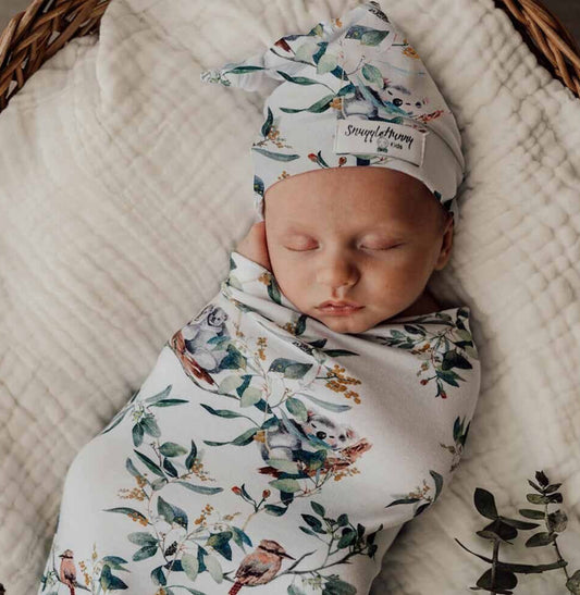 Eucalypt Organic Stretch Cotton Snuggle Swaddle Set