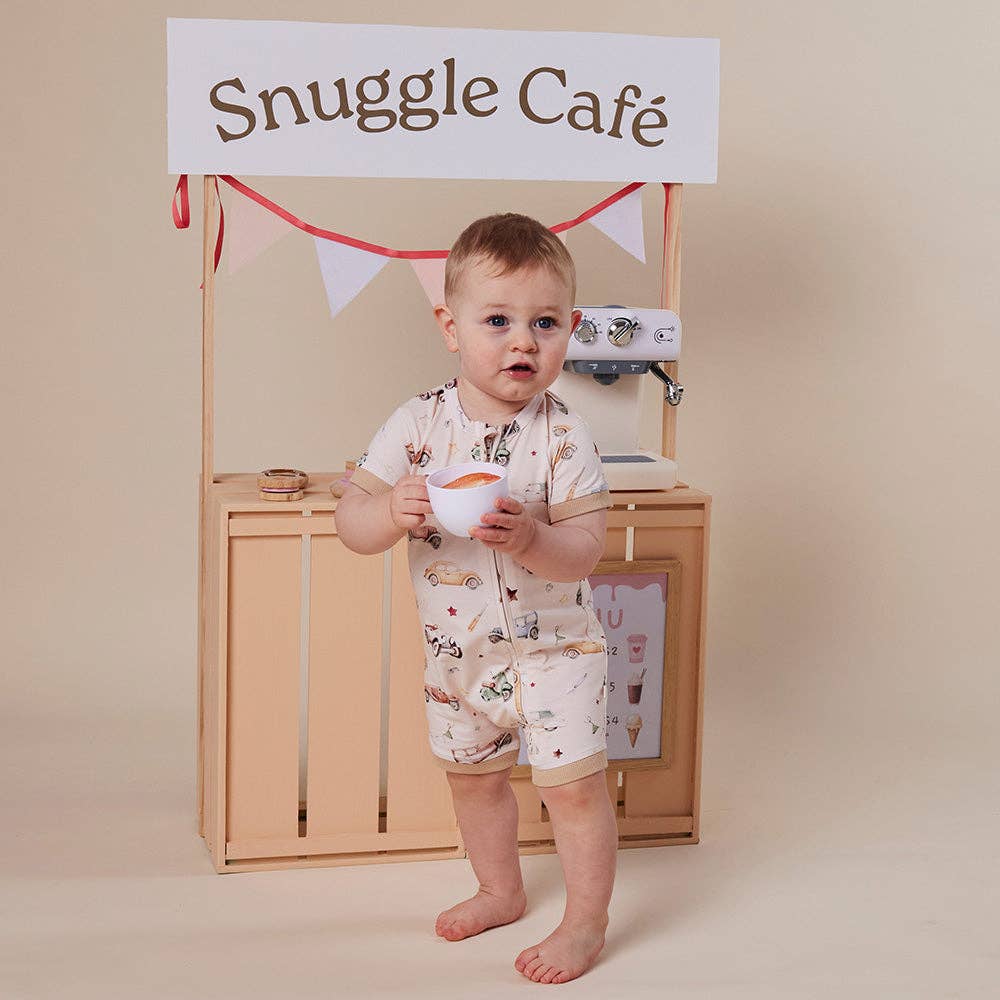 Vintage Cars Organic Snuggle Shortie