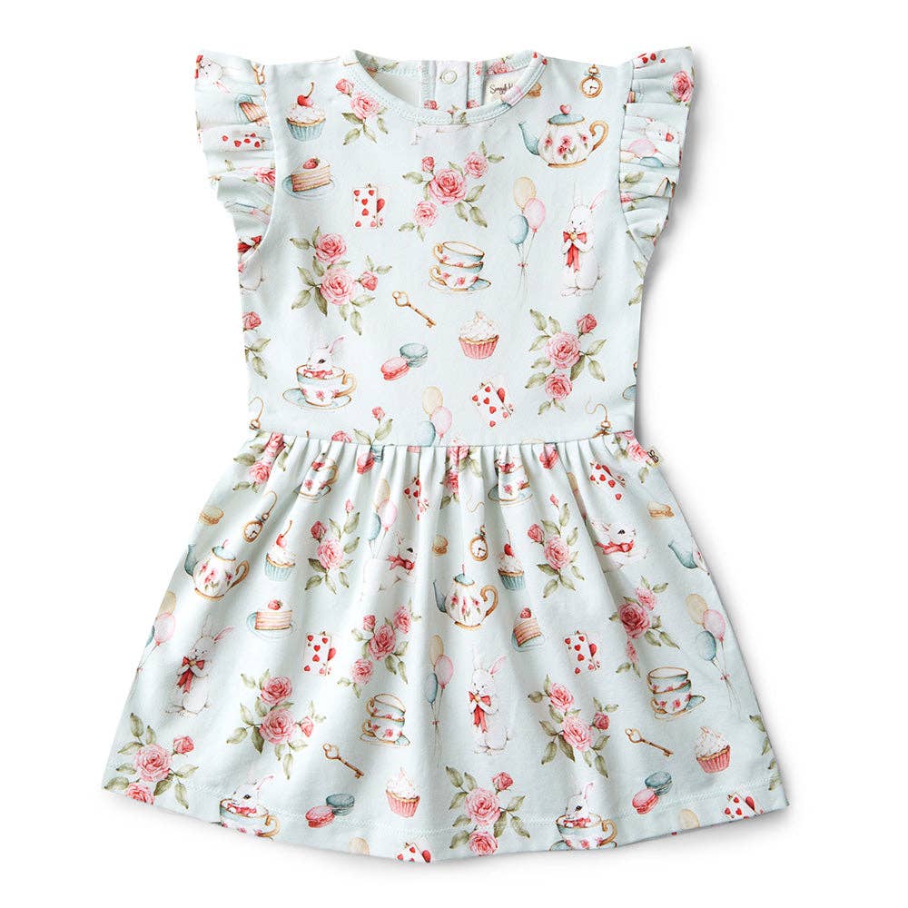 White Rabbit Short Sleeve Organic Dress