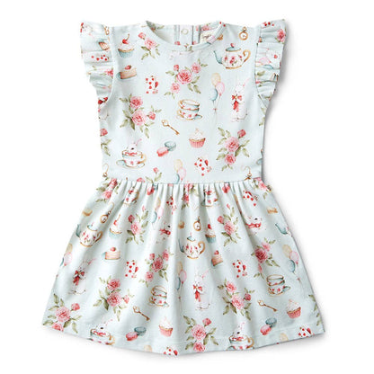 White Rabbit Short Sleeve Organic Dress