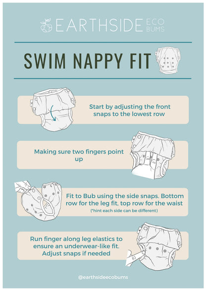 Reusable Swim Nappy - Manta Ray