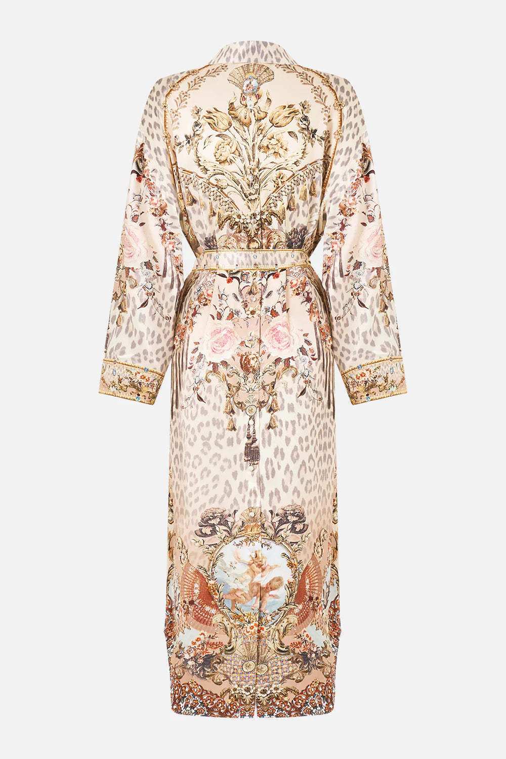 Shirt Dress With Back Button Detail - Aranjuez Animalia