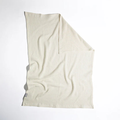 Cotton Cellular Blanket - Natural White
