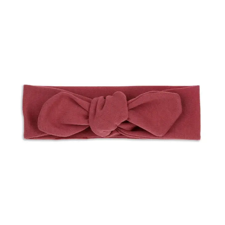 Evie Knotted Headband - Berry