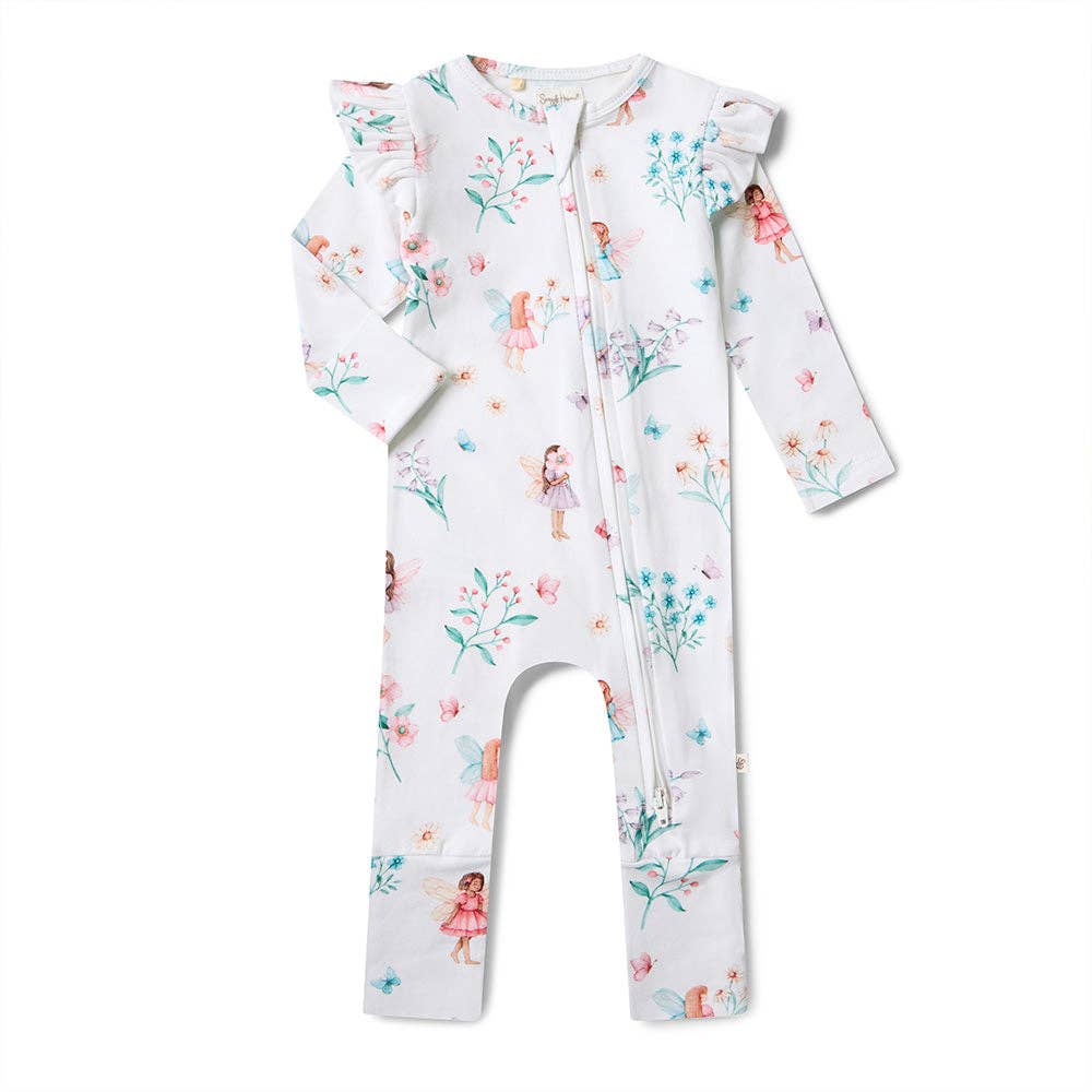 Fairy Garden Organic Snugglesuit Convertible Romper