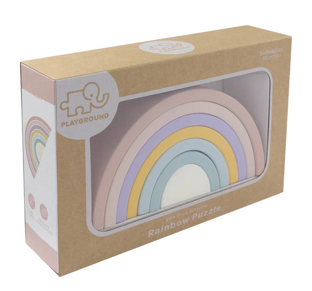 Silicone Rainbow Stacker - Rose
