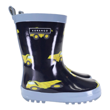 Kids Gumboots - Navy Truck