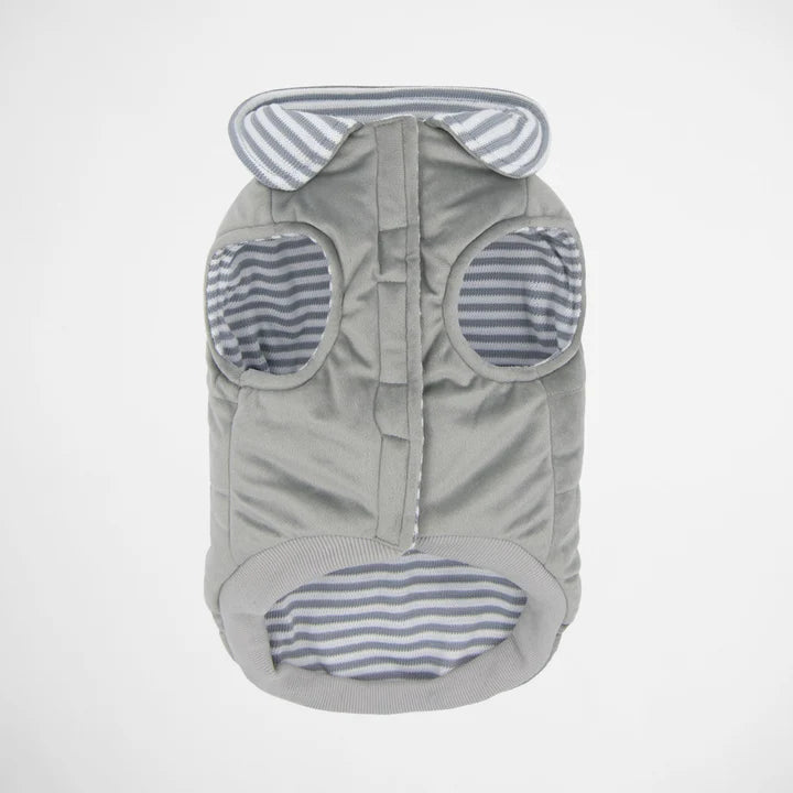 Reversible Light Sweater - Grey Stripe