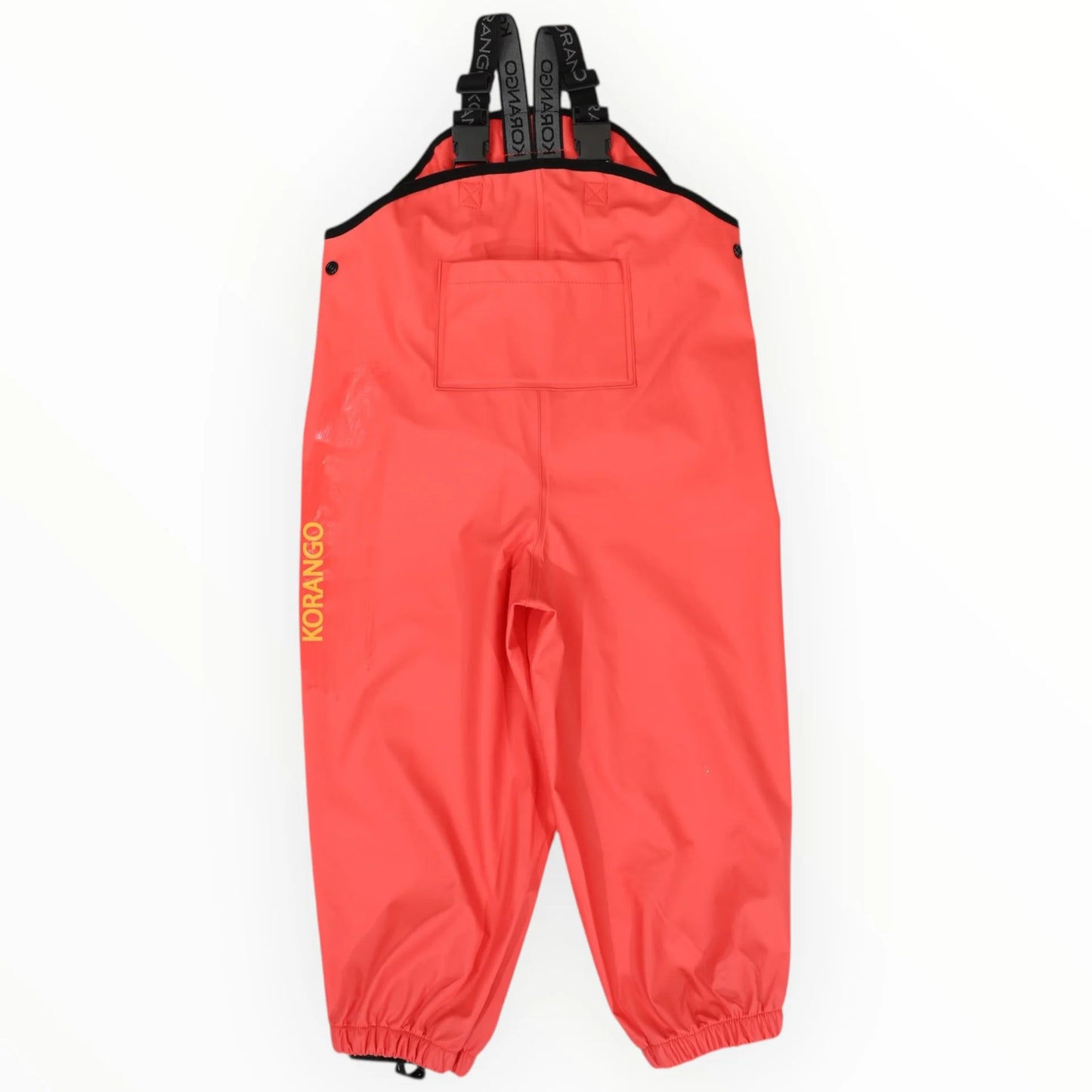 Waterproof Adjustable Rain Overalls - Red