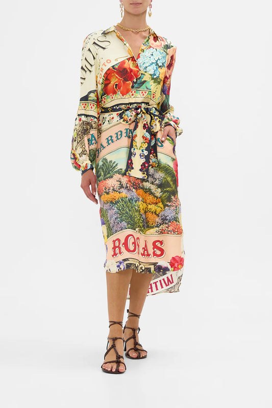 High Low Midi Shirt Dress Aromatic Amor