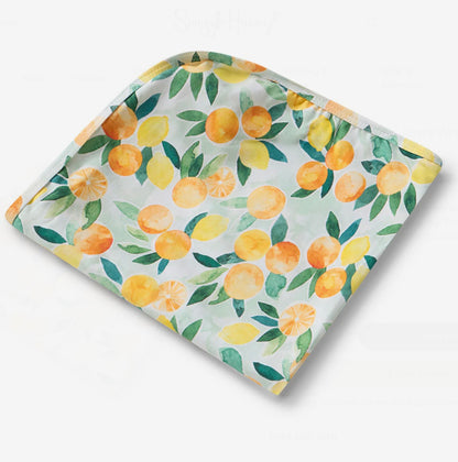 Citrus Squeeze Organic Stretch Cotton Baby Wrap Set