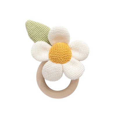 Teething Ring Rattle - Daisy