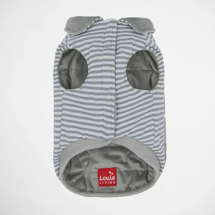 Reversible Light Sweater - Grey Stripe