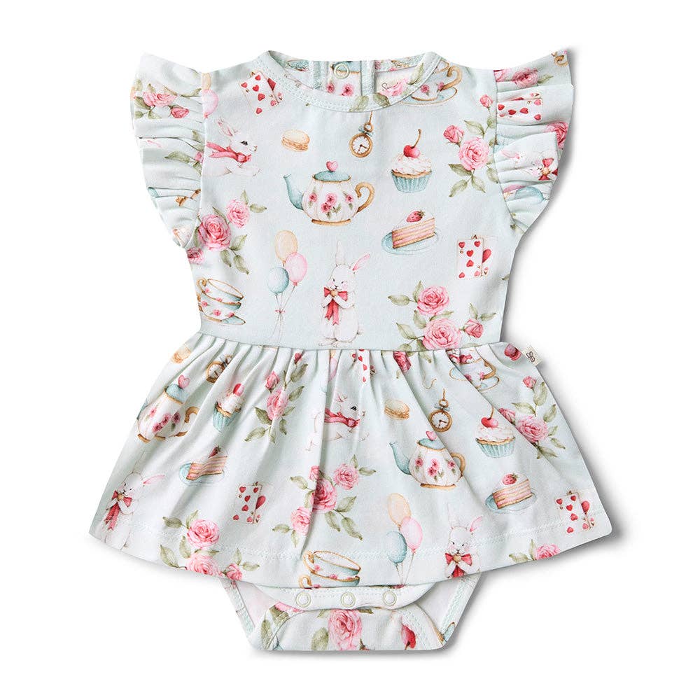 White Rabbit Short Sleeve Organic Dress