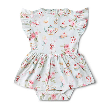 White Rabbit Short Sleeve Organic Dress