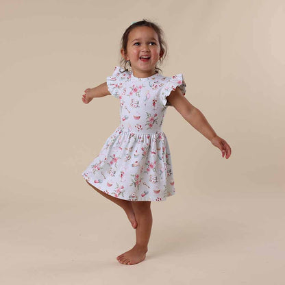 White Rabbit Short Sleeve Organic Dress