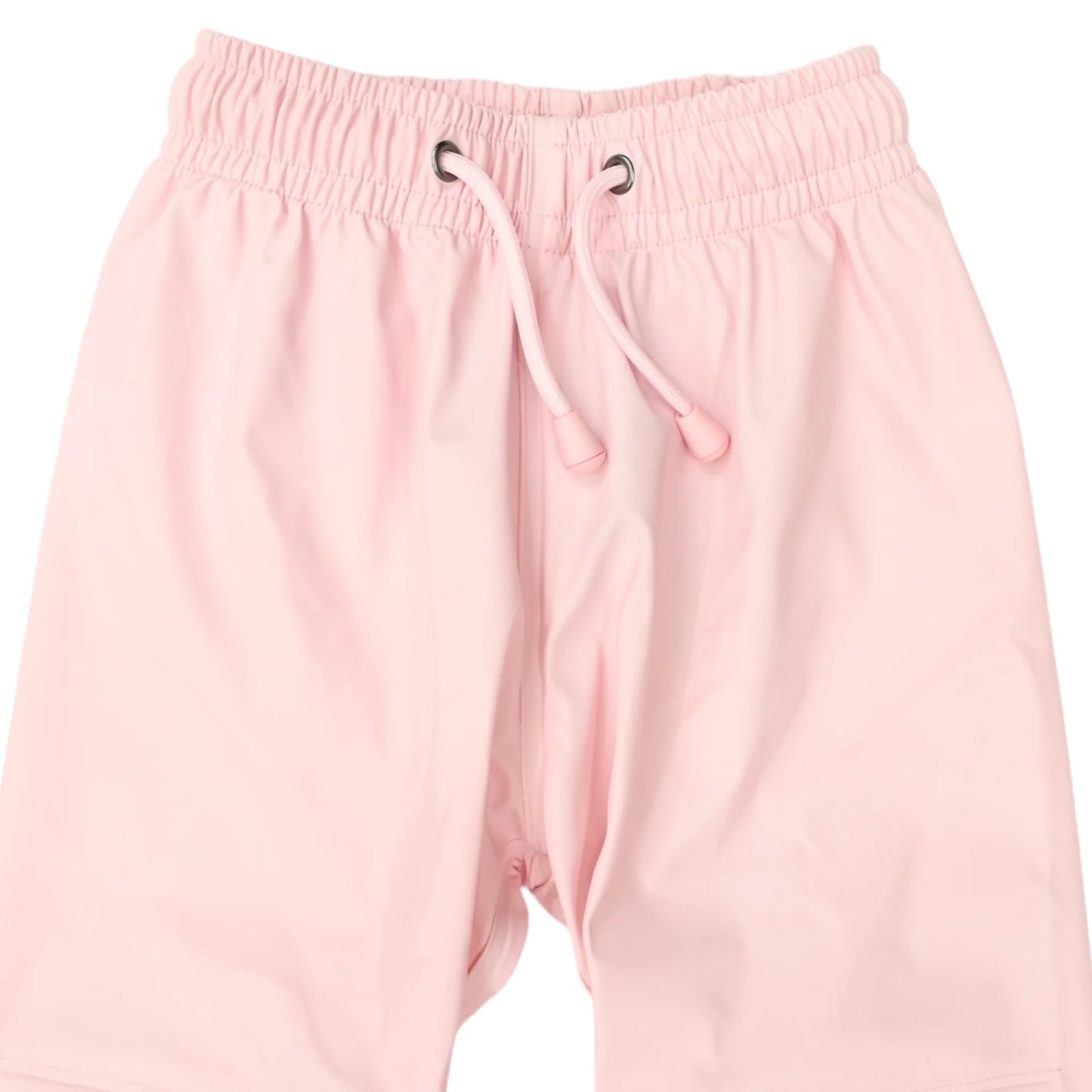 Waterproof Rain Pant With Drawstring & Elastic Footstrap - Pink