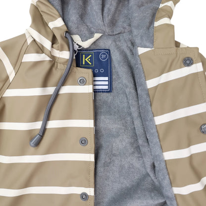 Colour Change Raincoat - Chestnut Stripe