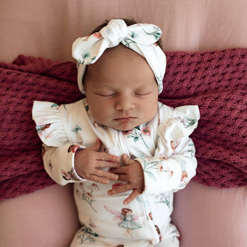 Fairy Garden Organic Snugglesuit Convertible Romper