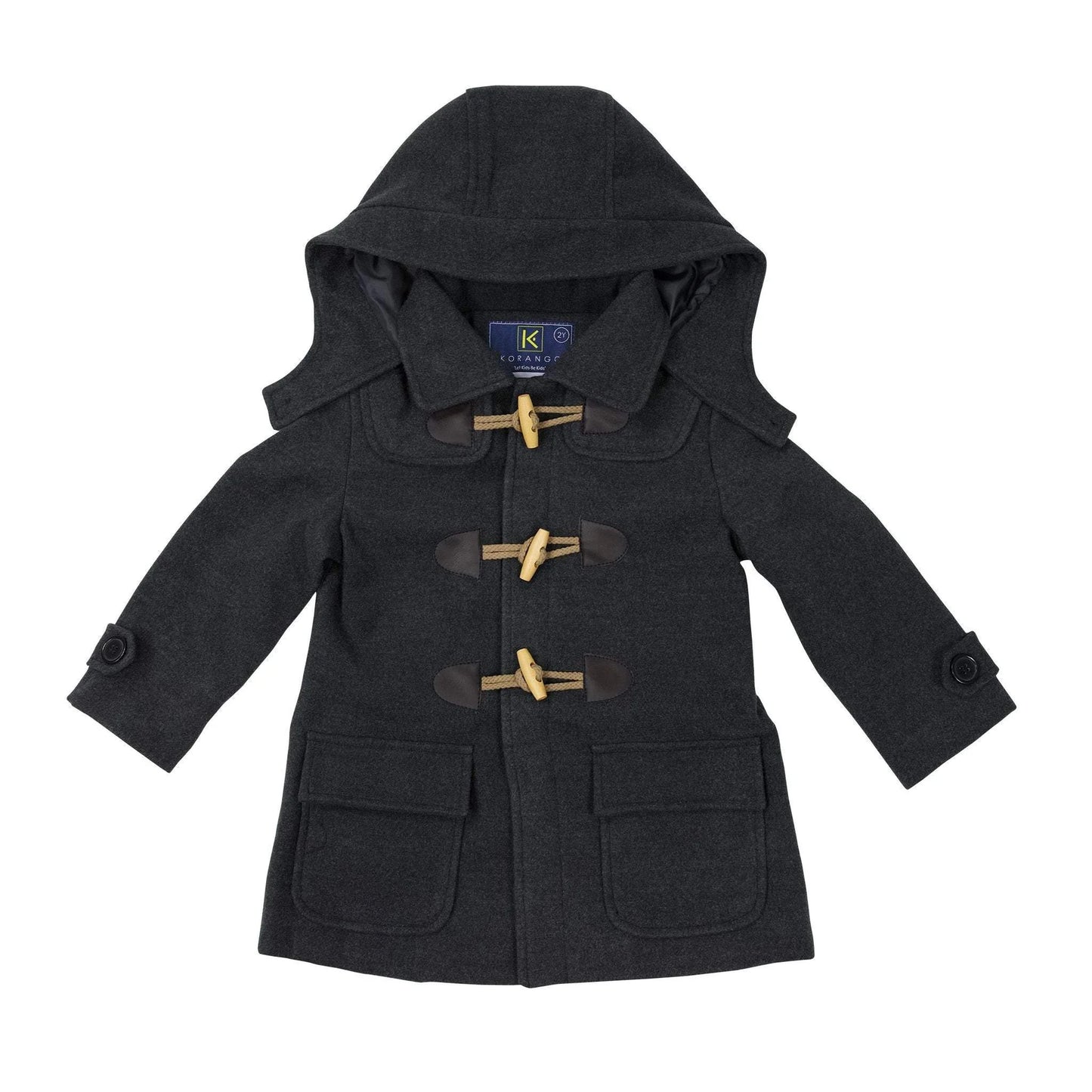 Duffle Overcoat - Charcoal
