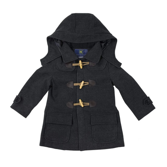 Duffle Overcoat - Charcoal