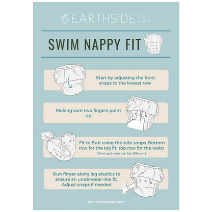Reusable Swim Nappies - Nangari To Sleep Print