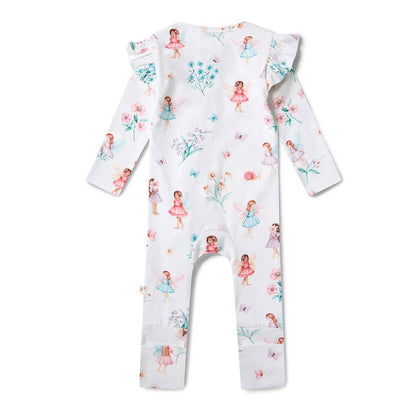 Fairy Garden Organic Snugglesuit Convertible Romper