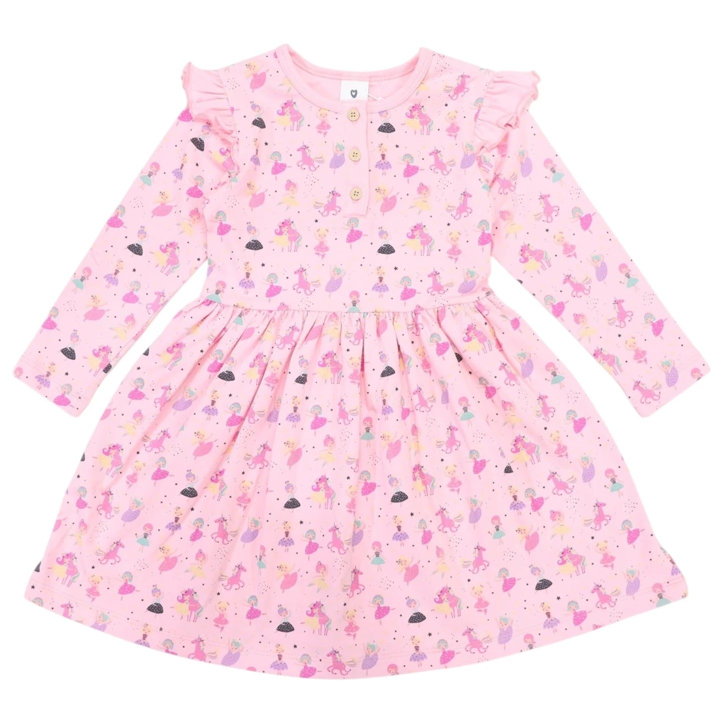 Dancing Unicorn Dress - Pink