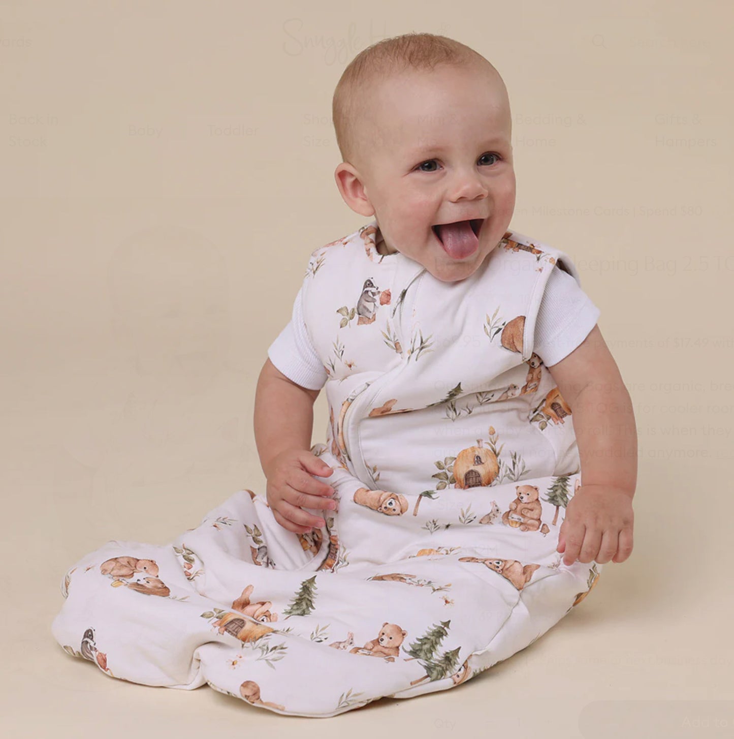 Bears Organic Cotton Sleeping Bag 2.5TOG