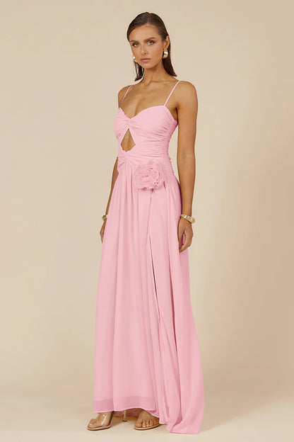 Danika Side Slit Maxi Dress - Musk