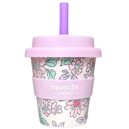 Lily Babychino Cup - Straw Included (Pink/Purple)