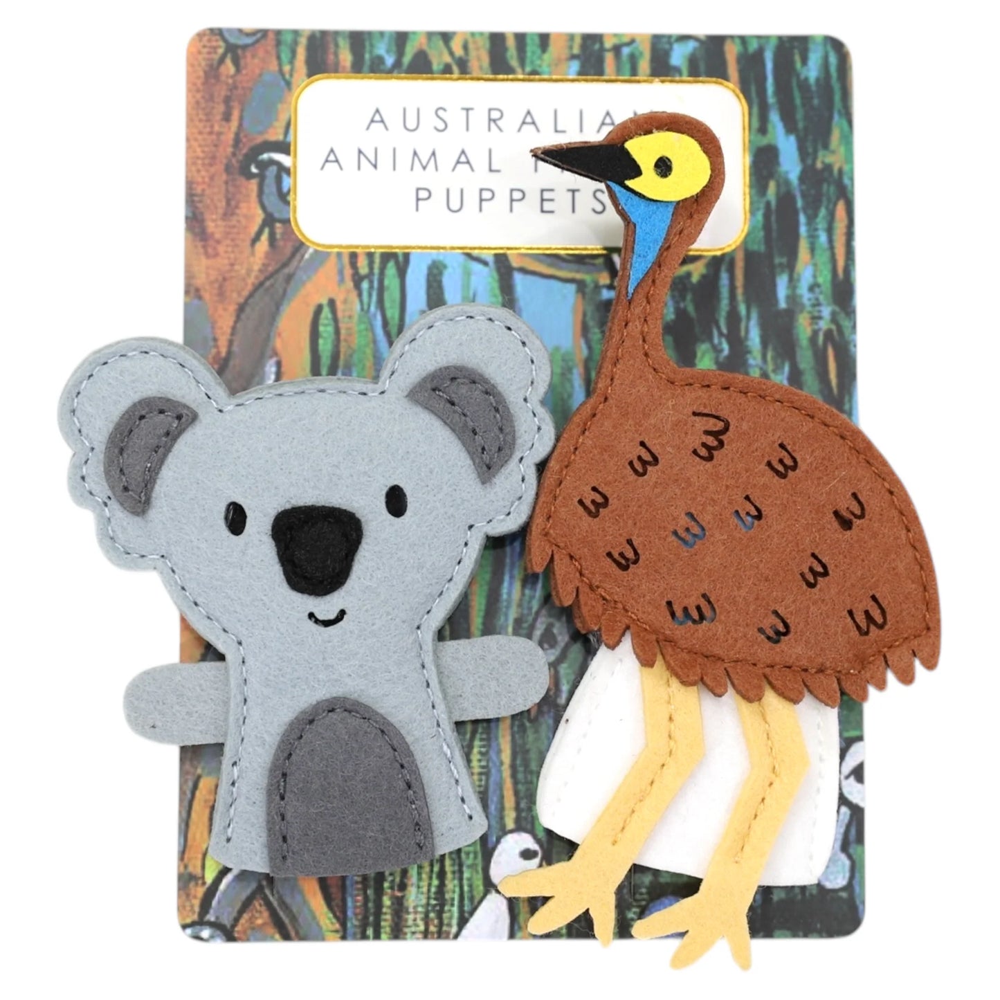 Australian Animal Finger Puppets - 2 Pack