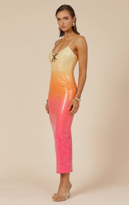 Benito Midi Dress - Tropical