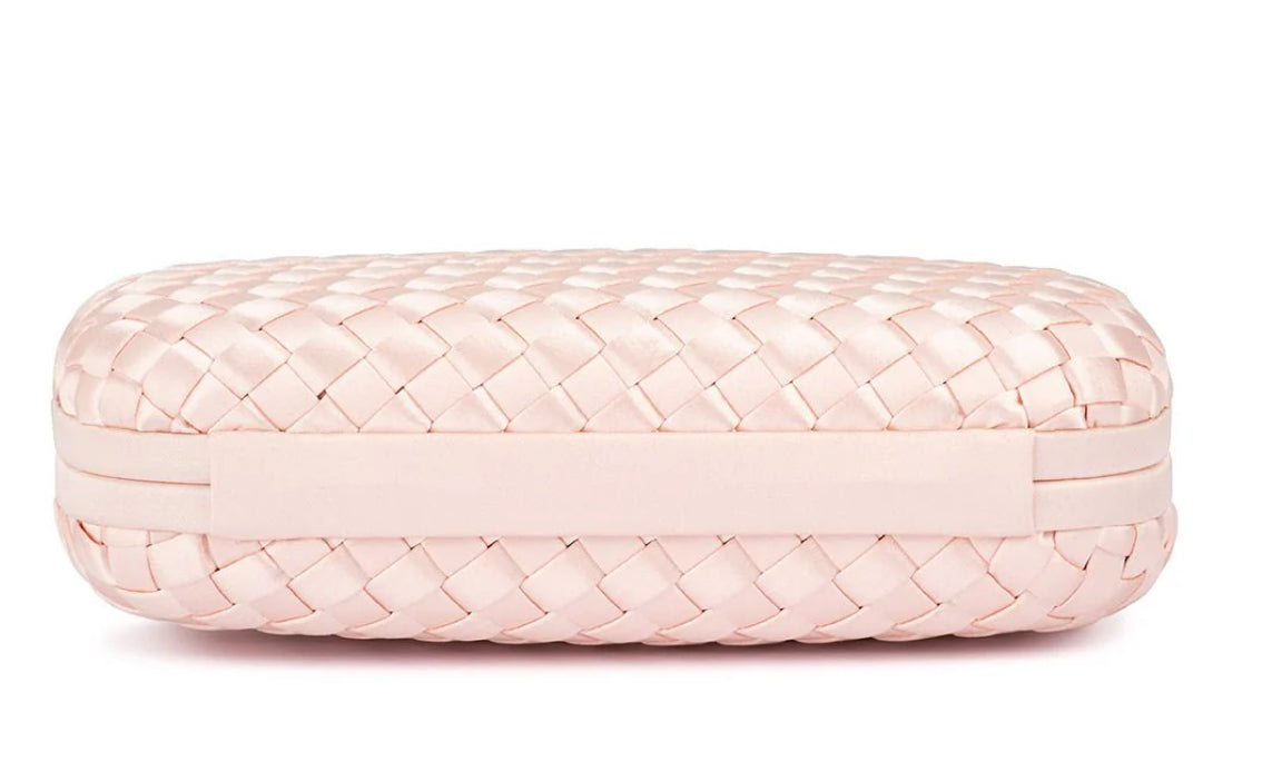 Evelyn Woven Clutch - Blush