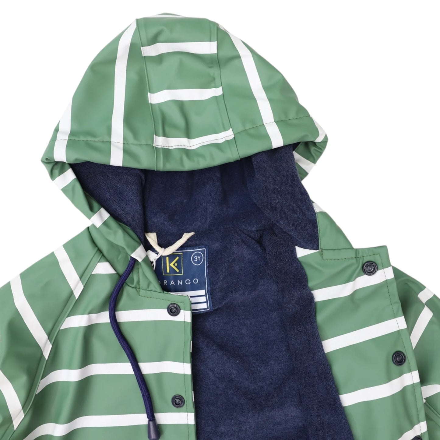 Colour Change Raincoat - Green Stripe