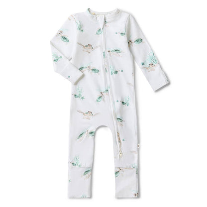 Turtle Organic Snugglesuit Convertible Romper