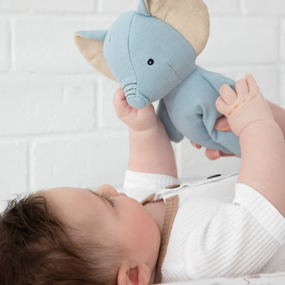 Small Linen Animal - Eddie The Elephant