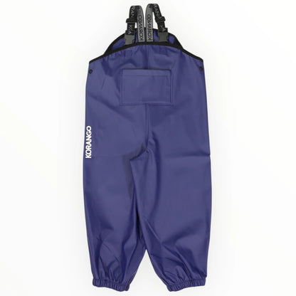 Waterproof Adjustable Rain Overalls - Navy