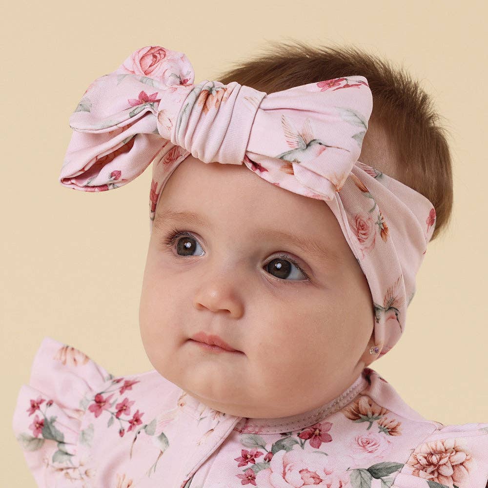 Birds & Blooms Organic Oversized Bow