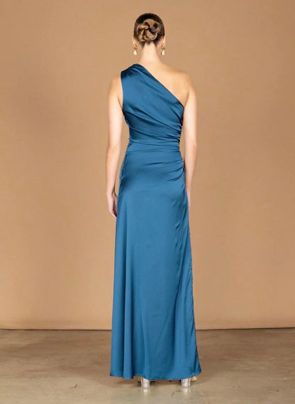 Jelissa Reversible Gown -  Emerald / Royal Blue