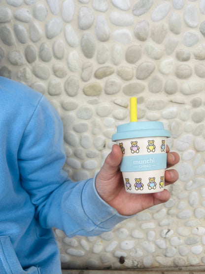 Beary Cute Babychino Cup (Blue) - Straw Included