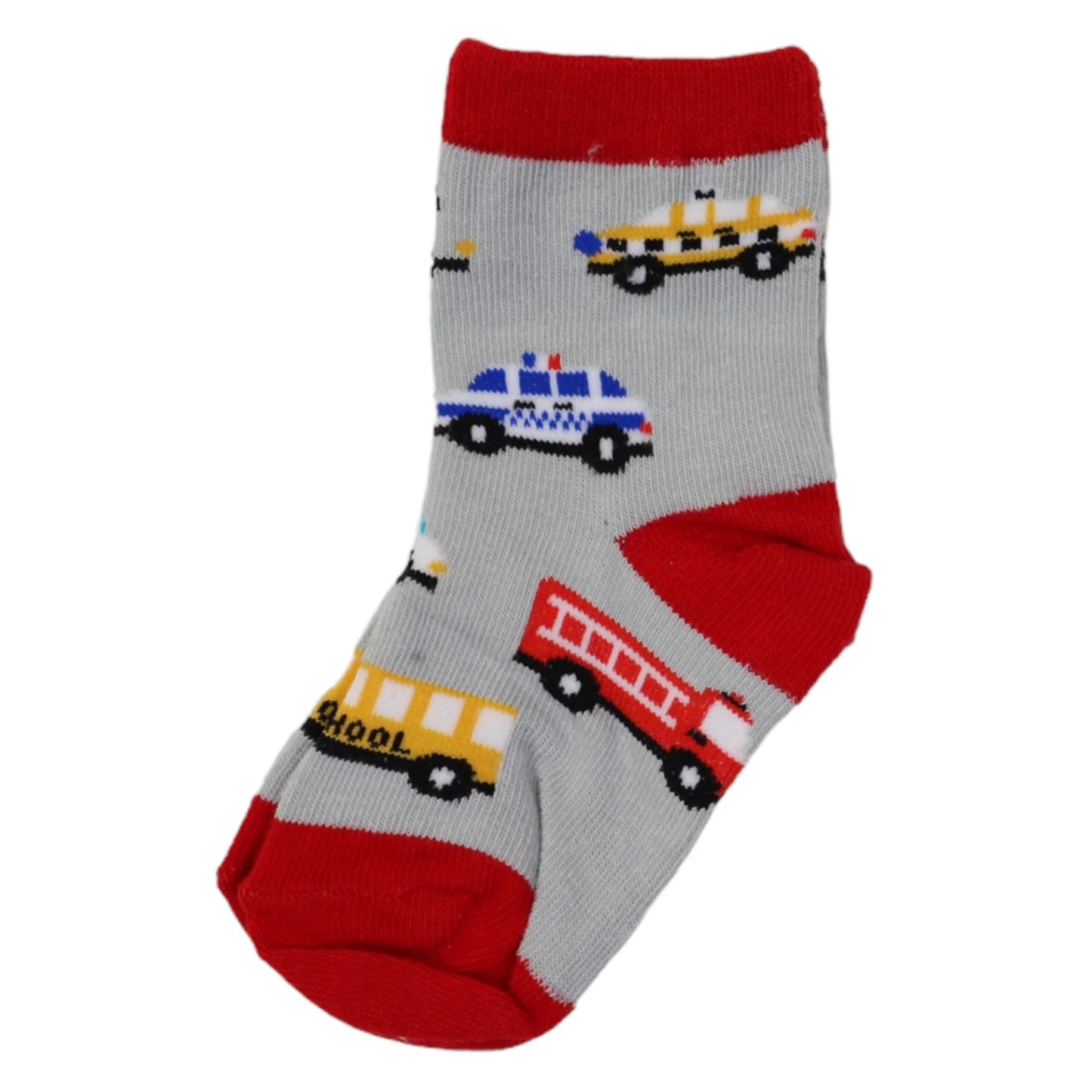 Cars & Dinosaurs Socks - 3 Pack Assorted