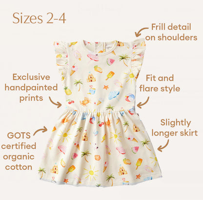 Beach Fun Short Sleeve Organic Dress