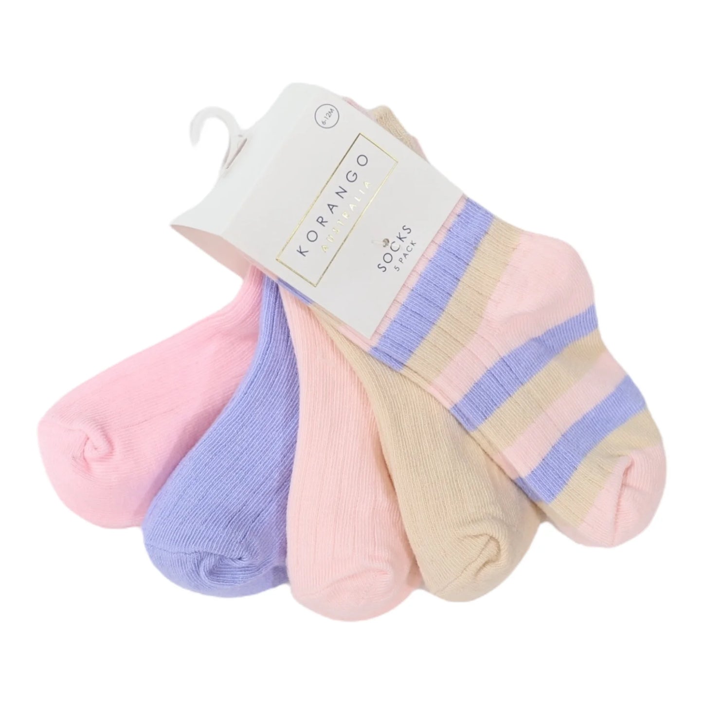 Ribbed Socks - 5 Pack Assorted