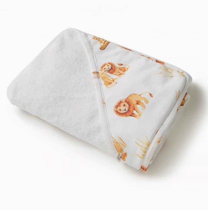 Lion Organic Hooded Baby Towel