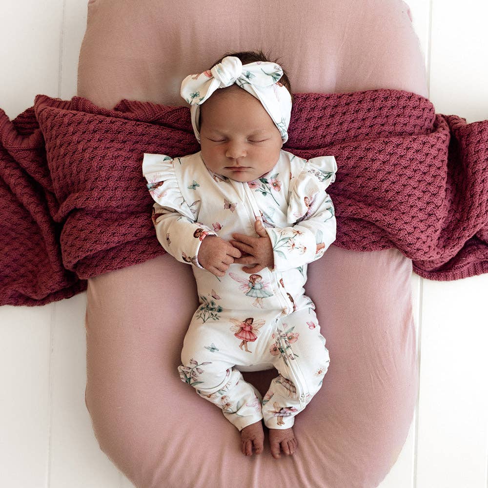 Fairy Garden Organic Snugglesuit Convertible Romper