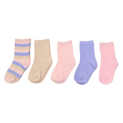 Ribbed Socks - 5 Pack Assorted